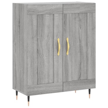 vidaXL Ντουλάπι Γκρι Sonoma 69,5x34x180cm Επεξεργασμένο Ξύλο 1 τεμ.
