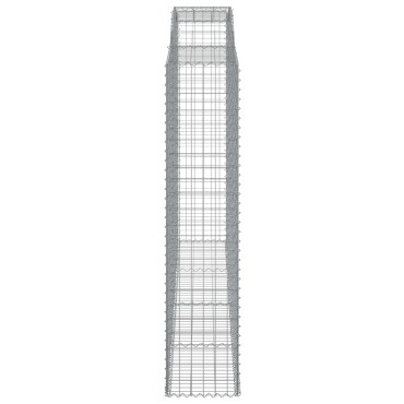 vidaXL Συρματοκιβώτια Τοξωτά 6 τεμ. 300x50x220/240 εκ. Γαλβαν. Ατσάλι