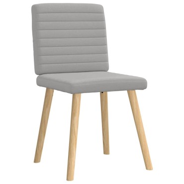 vidaXL Καρέκλες τραπεζαρίας 4 τεμ. Cloud Grey Fabric 45x54x86 cm
