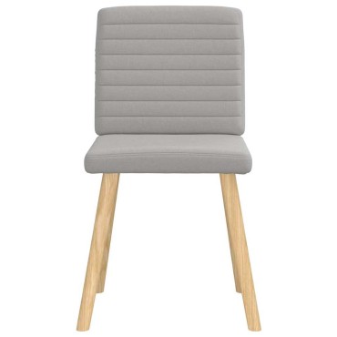 vidaXL Καρέκλες τραπεζαρίας 4 τεμ. Cloud Grey Fabric 45x54x86 cm