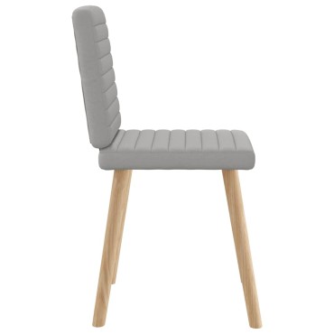 vidaXL Καρέκλες τραπεζαρίας 4 τεμ. Cloud Grey Fabric 45x54x86 cm