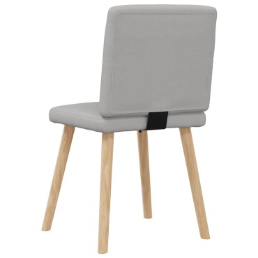 vidaXL Καρέκλες τραπεζαρίας 4 τεμ. Cloud Grey Fabric 45x54x86 cm