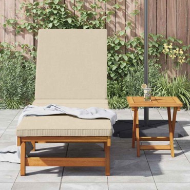 vidaXL Ξαπλώστρα Καφέ 199x63x85cm Στερεό Ξύλο Ακακίας 1 τεμ.