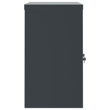 vidaXL Αρχειοθήκη Ανθρακί 90x40x70cm από Ατσάλι 1 τεμ.