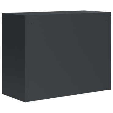 vidaXL Αρχειοθήκη Ανθρακί 90x40x70cm από Ατσάλι 1 τεμ.