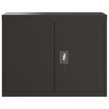 vidaXL Αρχειοθήκη Μαύρη 90x40x70cm από Ατσάλι 1 τεμ.