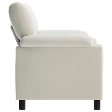 vidaXL Καναπές Κρεμ 94x85x93cm Βελούδο