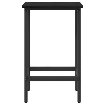 vidaXL Μπαρ σκαμπό Μαύρη Δρυς 40x32x74cm Επεξεργασμένο Ξύλο