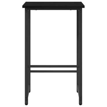 vidaXL Μπαρ σκαμπό Μαύρη Δρυς 40x32x74cm Επεξεργασμένο Ξύλο