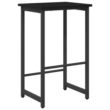 vidaXL Μπαρ σκαμπό Μαύρη Δρυς 40x32x64cm Επεξεργασμένο Ξύλο