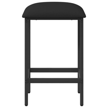 vidaXL Μπαρ σκαμπό Μαύρο 40x32x74cm Επεξεργασμένο Ξύλο