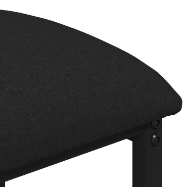 vidaXL Μπαρ σκαμπό Μαύρο 40x32x74cm Επεξεργασμένο Ξύλο