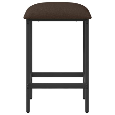 vidaXL Μπαρ σκαμπό 2 τεμ. Taupe 40x32x74cm Επεξεργασμένο Ξύλο