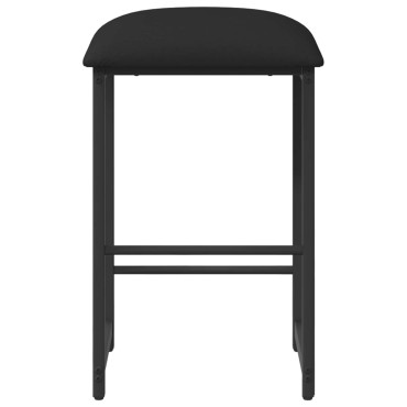 vidaXL Μπαρ σκαμπό Μαύρο 40x32x74cm Επεξεργασμένο Ξύλο