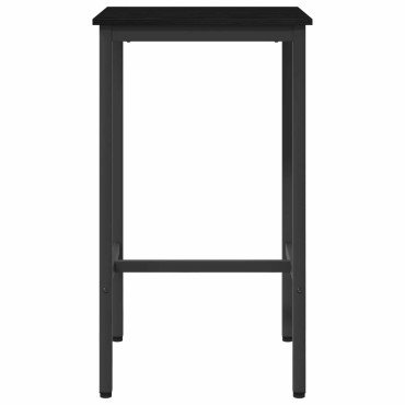 vidaXL Τραπέζι μπαρ 52x52x110cm Επεξεργασμένο Ξύλο Μαύρη Δρυς 1 τεμ.