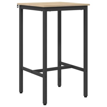 vidaXL Τραπέζι μπαρ 52x52x110cm Επεξεργασμένο Ξύλο Sonoma Δρυς 1 τεμ.
