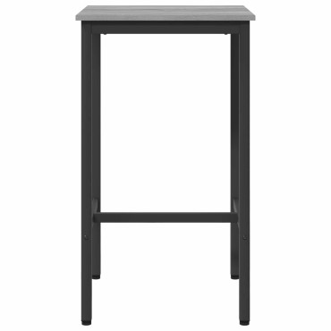 vidaXL Τραπέζι μπαρ 52x52x110cm Επεξεργασμένο Ξύλο Γκρι Sonoma 1 τεμ.