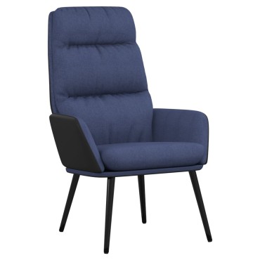 vidaXL Πολυθρόνα Relax Μπλε Υφασμάτινη 70x77x98cm 1 τεμ.