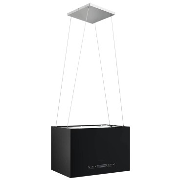 vidaXL Απορροφητήρας Νησίδα Κρεμαστός Αφής με LCD Ατσάλινος 55x37x(62-133,5)cm