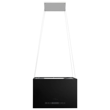 vidaXL Απορροφητήρας Νησίδα Κρεμαστός Αφής με LCD Ατσάλινος 55x37x(62-133,5)cm