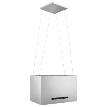 vidaXL Απορροφητήρας Νησίδα Κρεμαστός Αφής με LCD Ανοξ. Ατσάλι 55x37x(62-133,5)cm