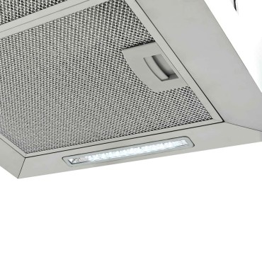 vidaXL Απορροφητήρας Νησίδα Κρεμαστός Αφής με LCD Ανοξ. Ατσάλι 55x37x(62-133,5)cm