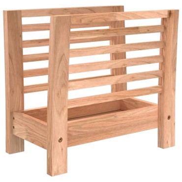 vidaX Ράφι για Περιοδικά 40x26,5x38,5cm Μασίφ Ξύλο Καρυδιάς 1 τεμ.