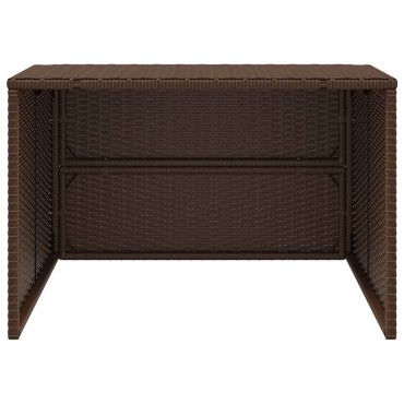 vidaXL Σκέπαστρο για Χλοοκοπτ. Ρομπότ Καφέ 86x90x52/57 εκ. Συνθ. Ρατάν