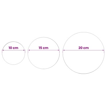 vidaXL Μπάλα Καθρέπτη 3 τμχ. Ø 20 εκ. Ασημί Ανοξείδωτο Ατσάλι 201