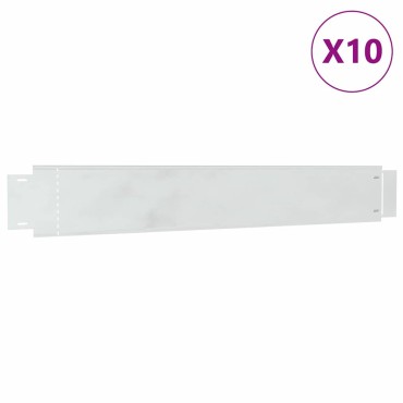 vidaxl Φράχτης Γκαζόν 100 x 14 x 0.07 εκ Γαλβανισμένο Χάλυβα