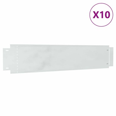 vidaxl Φράχτης Γκαζόν 100 x 20 x 0.07 εκ. Γαλβανισμένο Χάλυβα