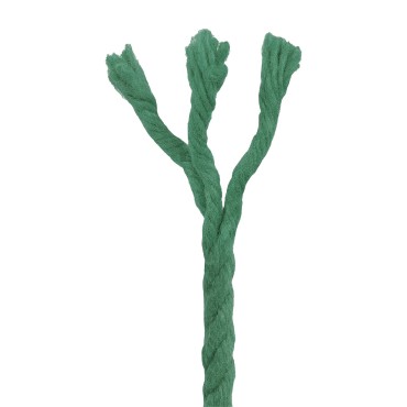 vidaXL Cotton Twine 4 mm 250 m Πράσινο 100% Βαμβάκι