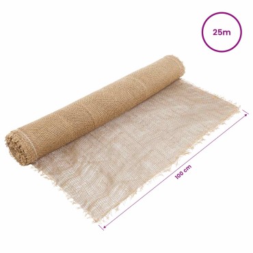 vidaXL Ρολό από Τζute 100 x 2500 εκ