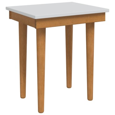 vidaxl Σκαμπό Μακιγιάζ FAUSKE Λευκό 40x33x45cm Μασίφ Ξύλο Πεύκου 1 τεμ.