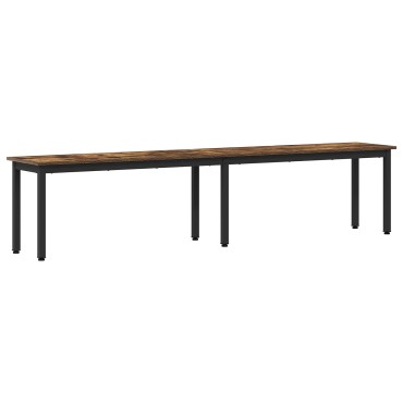 vidaXL παγκάκι Καπνιστό Δρύς 200x35x45cm Επεξεργασμένο Ξύλο
