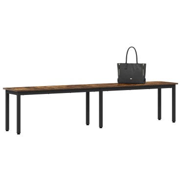 vidaXL παγκάκι Καπνιστό Δρύς 200x35x45cm Επεξεργασμένο Ξύλο