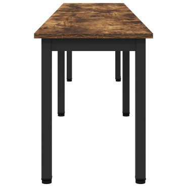 vidaXL παγκάκι Καπνιστό Δρύς 200x35x45cm Επεξεργασμένο Ξύλο