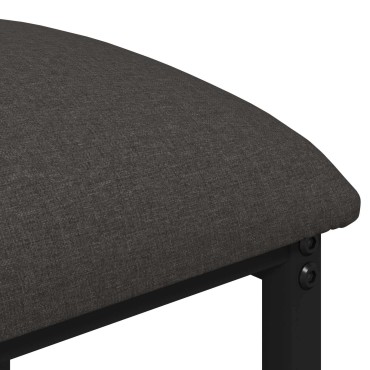 vidaXL Μπαρ σκαμπό Σκούρο Γκρι 40x32x64cm Επεξεργασμένο Ξύλο