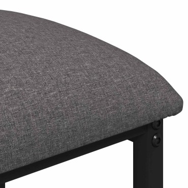 vidaXL Μπαρ σκαμπό Ανοιχτό γκρι 40x32x64cm Επεξεργασμένο Ξύλο