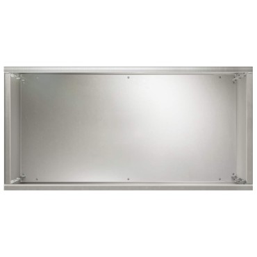vidaXL Γλάστρα Κήπου 2 τμχ. Ασημί 40 x 20 x 40 εκ Ανοξείδωτο Ατσάλι