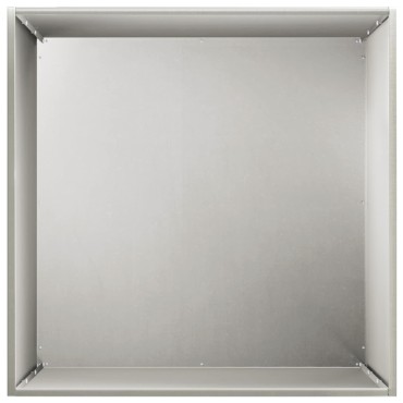 vidaXL Γλάστρα Κήπου Ασημί 50 x 50 x 75 cm Ανοξείδωτο Ατσάλι