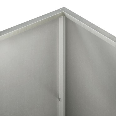 vidaXL Γλάστρα Κήπου Ασημί 50 x 50 x 75 cm Ανοξείδωτο Ατσάλι