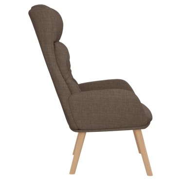 vidaXL Πολυθρόνα Relax Taupe Υφασμάτινη 70x77x94cm 1 τεμ.