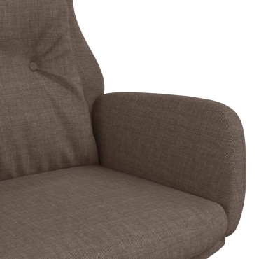 vidaXL Πολυθρόνα Relax Taupe Υφασμάτινη 70x77x94cm 1 τεμ.