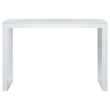 vidaXL Γραφείο Υπολογιστή Λευκό 110x60x73cm από Μοριοσανίδα 1 τεμ.