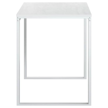 vidaXL Γραφείο Υπολογιστή Λευκό 110x60x73cm από Μοριοσανίδα 1 τεμ.