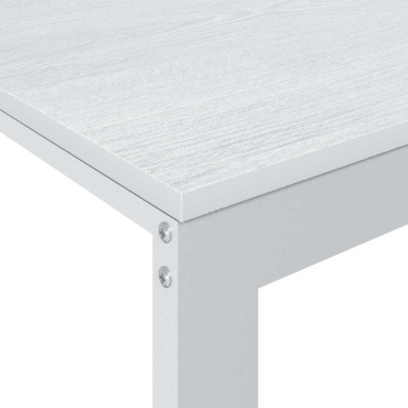 vidaXL Γραφείο Υπολογιστή Λευκό 110x60x73cm από Μοριοσανίδα 1 τεμ.