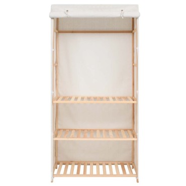 vidaXL Ντουλάπα Ρούχων με 3 Ράφια 79x40x170cm 1 τεμ.
