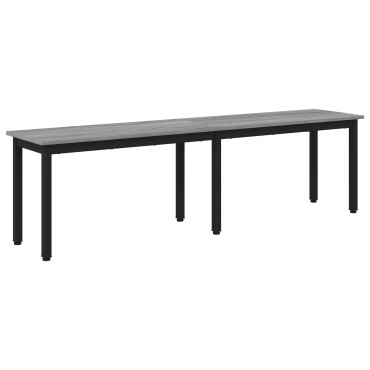 vidaXL παγκάκι Γκρίζο Σονομα 160x35x45cm Επεξεργασμένο Ξύλο