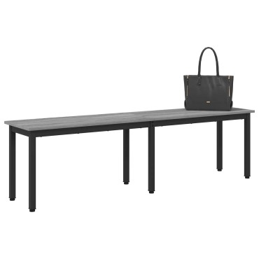 vidaXL παγκάκι Γκρι Sonoma 160x35x45cm Επεξεργασμένο Ξύλο